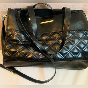 Steve Madden Black Bag with Gold Accent